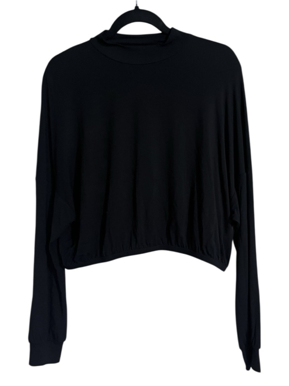 TAVI Voyage Long Sleeve Mock Neck Tee Solid Black Medium - Picture 4 of 7